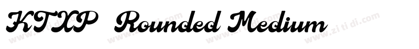 KTXP_Rounded Medium字体转换